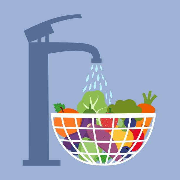 Washing vegetables